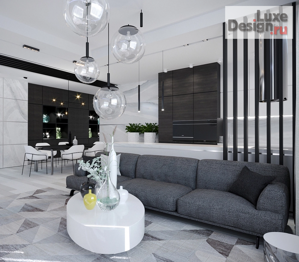 Дизайн интерьера гостиной "Гостиная-студия" (фото 4)