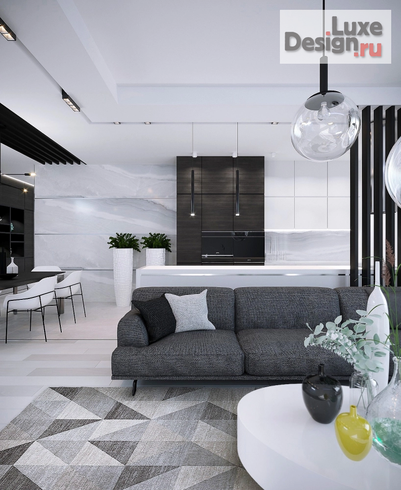 Дизайн интерьера гостиной "Гостиная-студия" (фото 3)