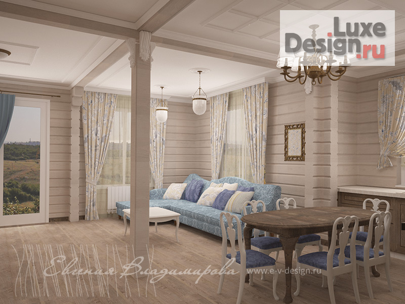 Дизайн интерьера загородного дома "Дом из бруса г. Москва" (фото 11)