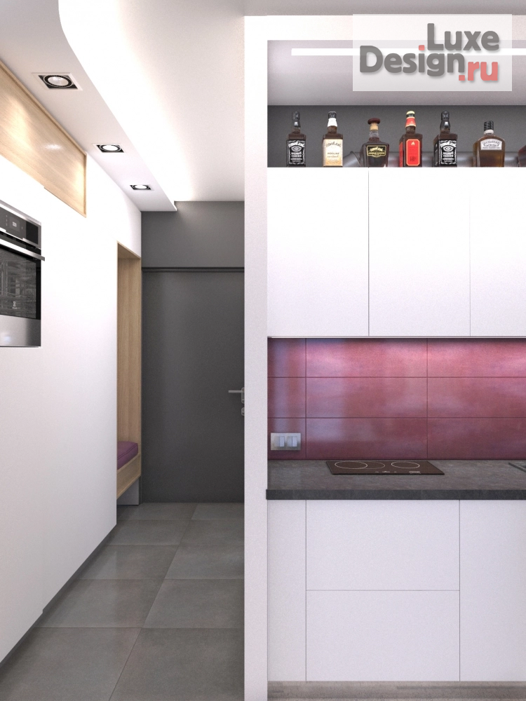 Дизайн интерьера квартиры студии "Студия в ЖК CASA LUNA" (фото 2)